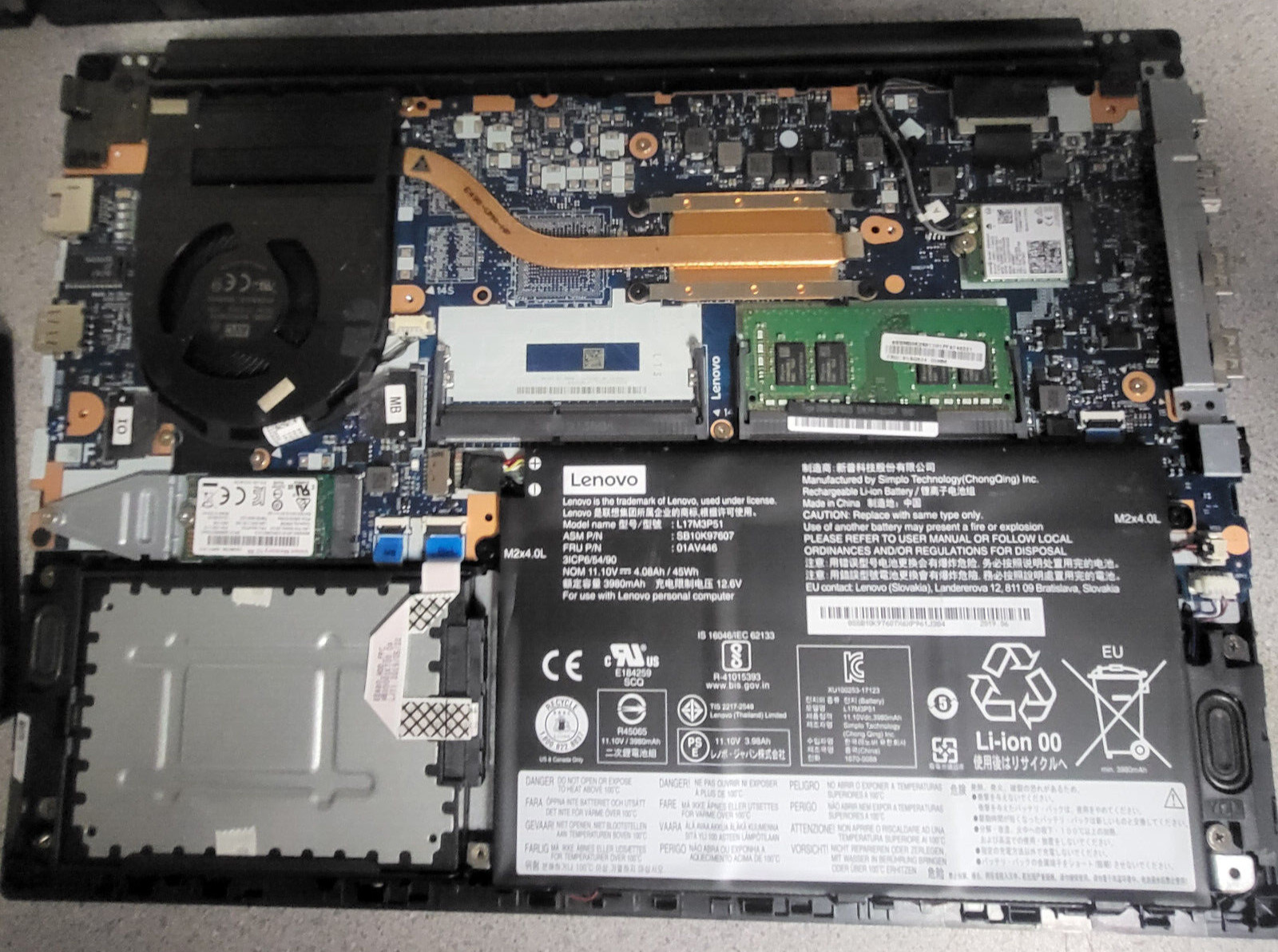 Lenovo Thinkpad E490 Type 20N8 *Not Working*
