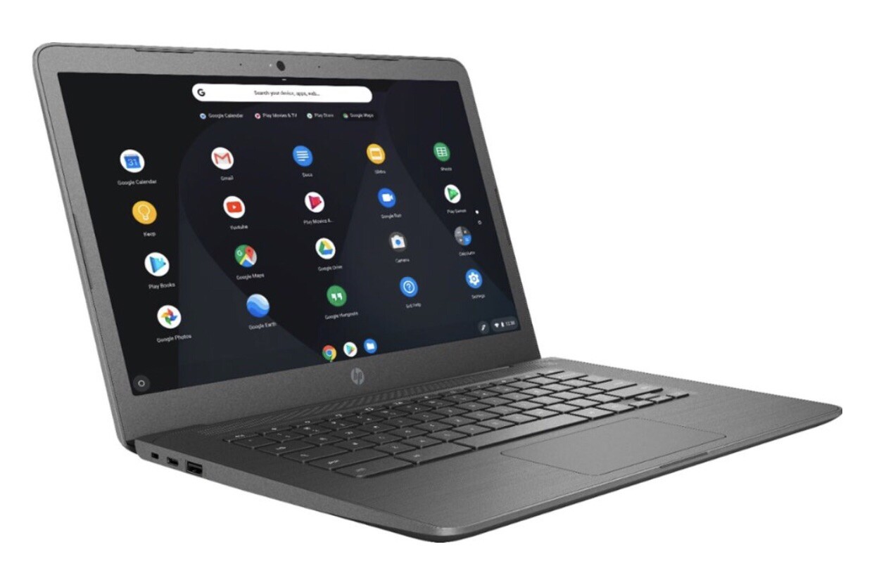 HP 14″ Touch-Screen Chromebook Intel Celeron 4GBMemory 32GB eMMC Flash N3350Gray