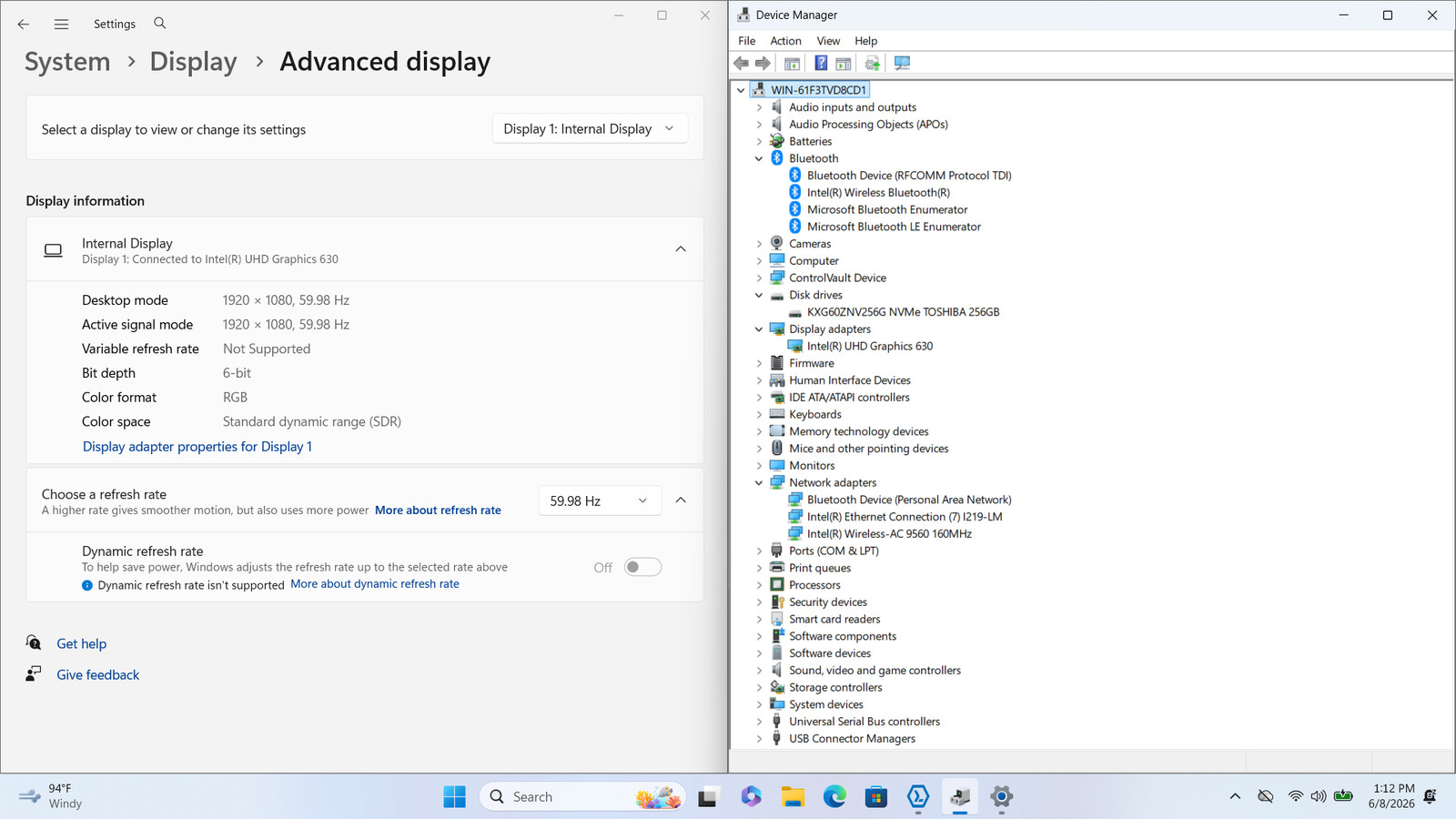 Dell Latitude 5501 15″ FHD I5-9400H 256GB SSD 8GB W11P Webcam Backlit *READ*