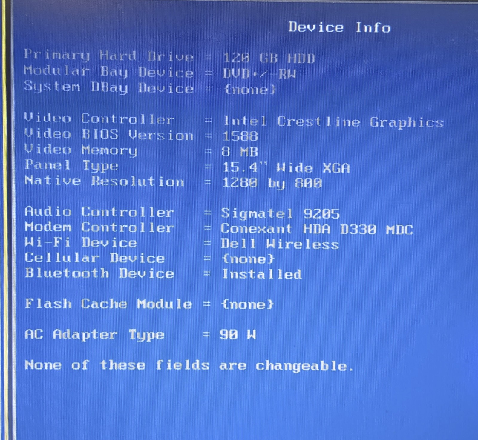 Dell Latitude D830 15.4″ Laptop Core 2 Duo 2.1GHz 3GB RAM 120GB HDD Bluetooth