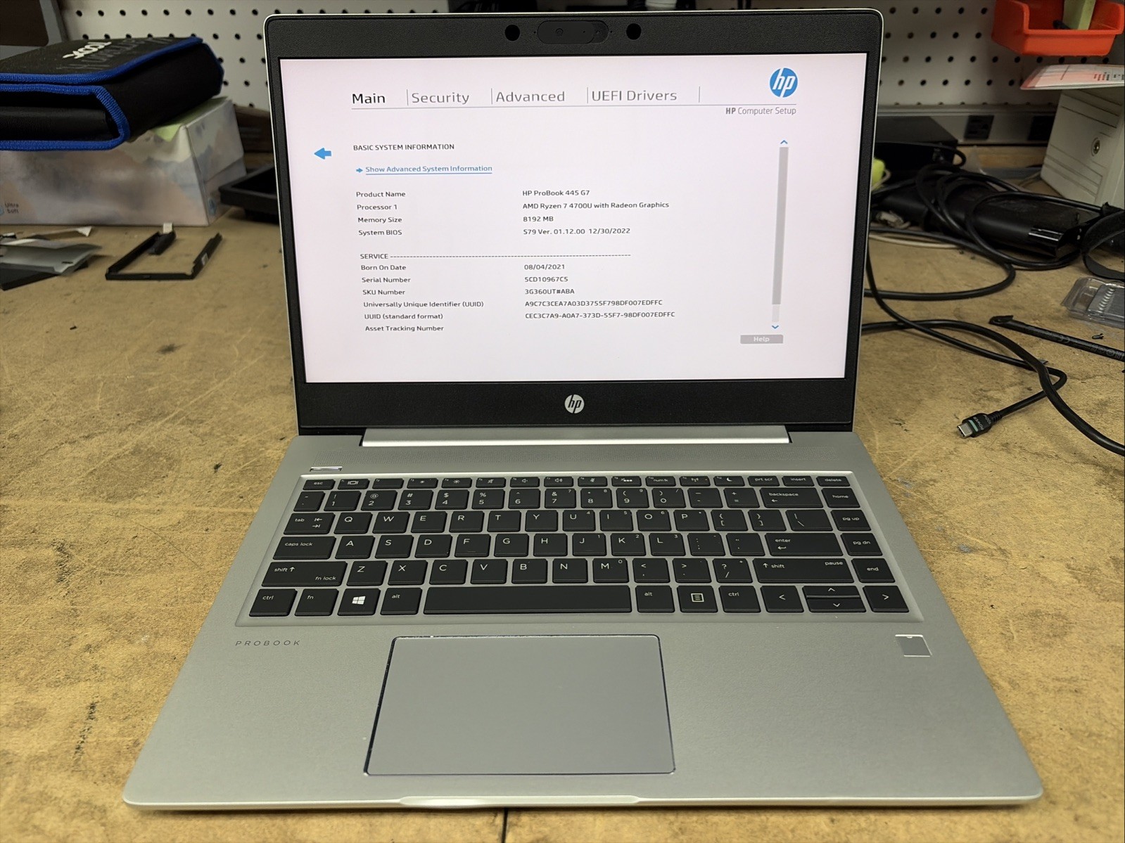 HP PROBOOK 445 G7 14″ FHD Ryzen 7 4700U 8GB RAM No OS/SSD
