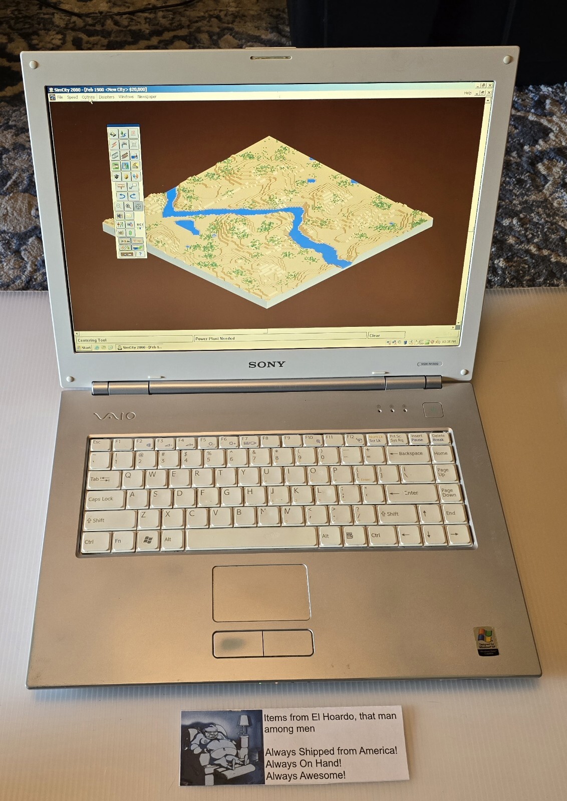 Sony Vaio VGN-N130G PCG-7T1L 1GB ram 80gb hdd 1.6ghz Core Duo Tested READ FIRST