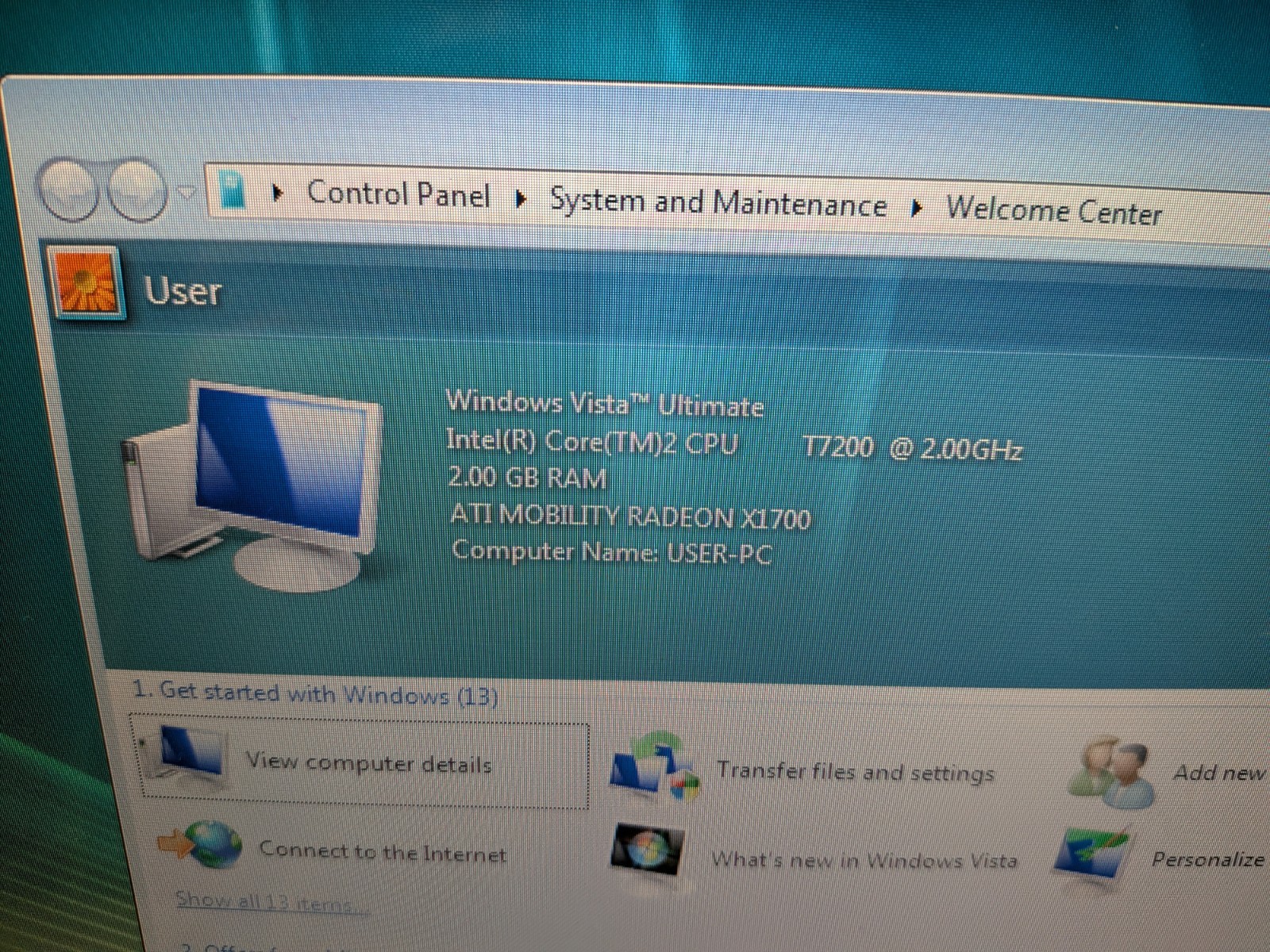 Rare Asus G2P Windows Vista Gaming Laptop Intel Core 2 T7200 2GB RAM 160GB HDD