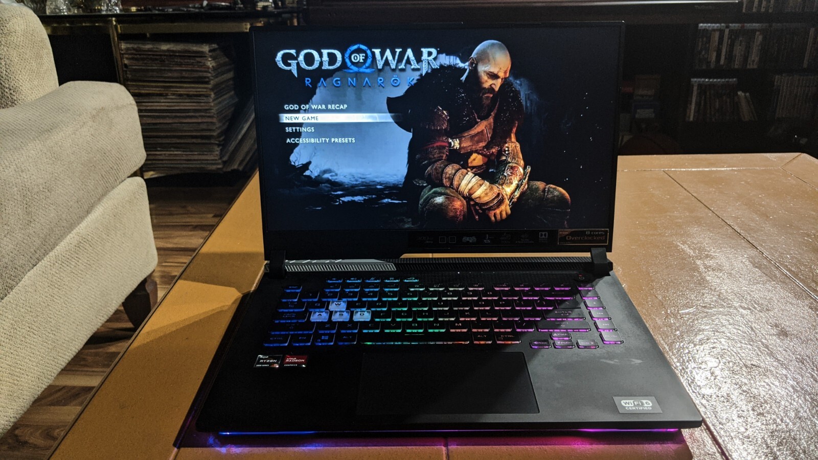 Asus Strix 4K/VR 300Hz 8-Core Ryzen 9 Gaming Laptop RX 6800m 500SSD 24GB-Ram