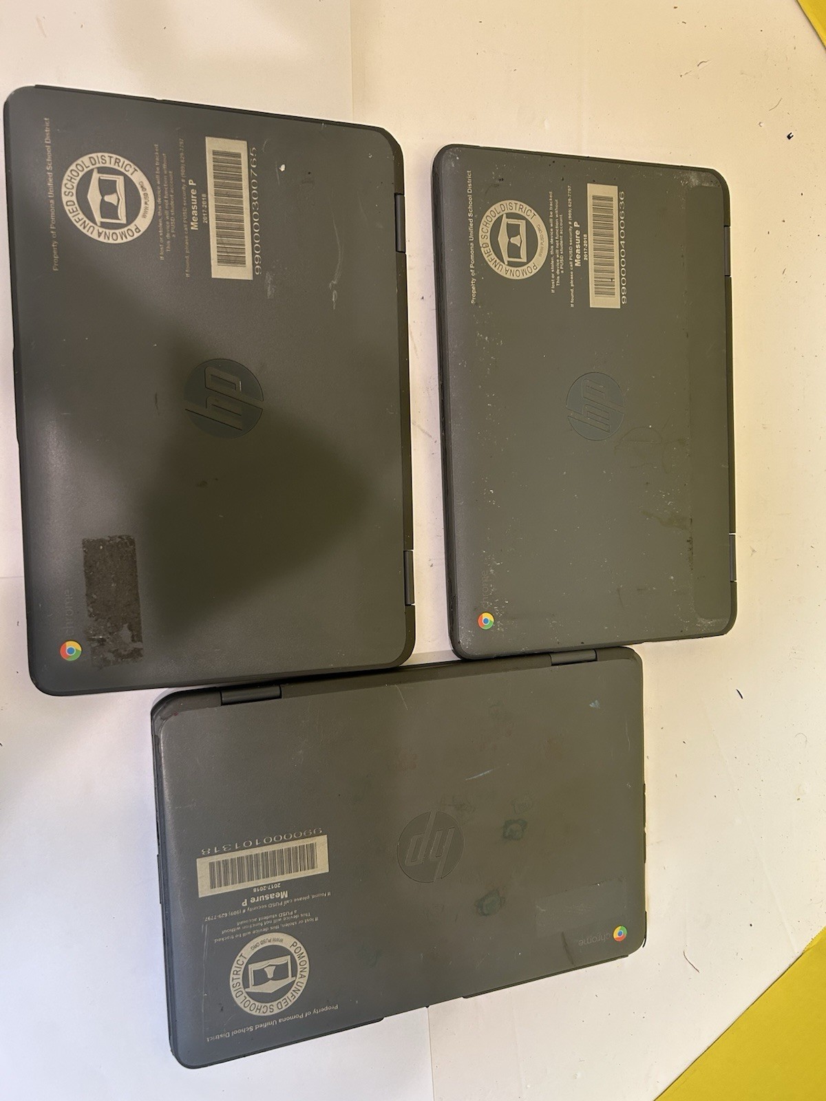 Lot of 3 HP Chromebook x360 11 G1 EE 4GB 32GB For Parts Repair
