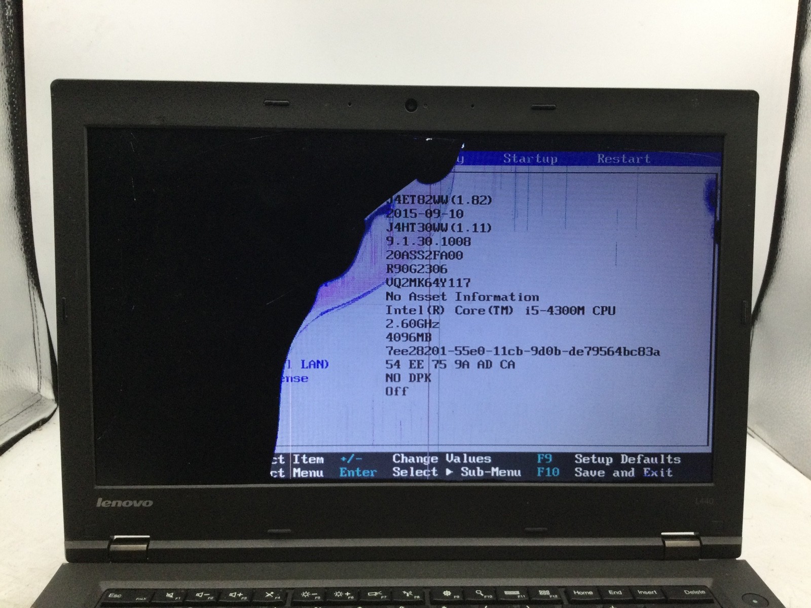 LENOVO THINKPAD L440 – FOR PARTS – INTEL I5 – NO RAM – READ DESCRIPTION – BB