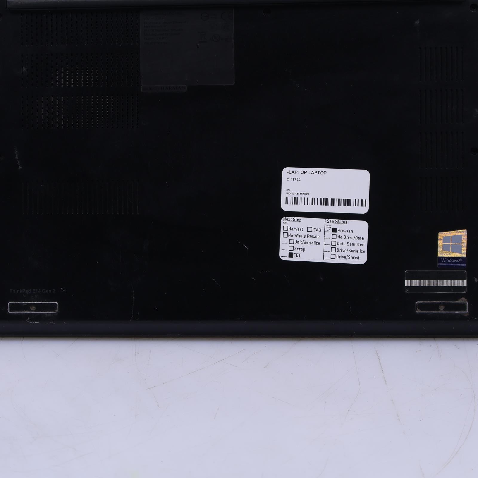 Lenovo Thinkpad E14 Gen 2 Intel Core i5 11th Gen 8GB RAM 256GB NVME No OS