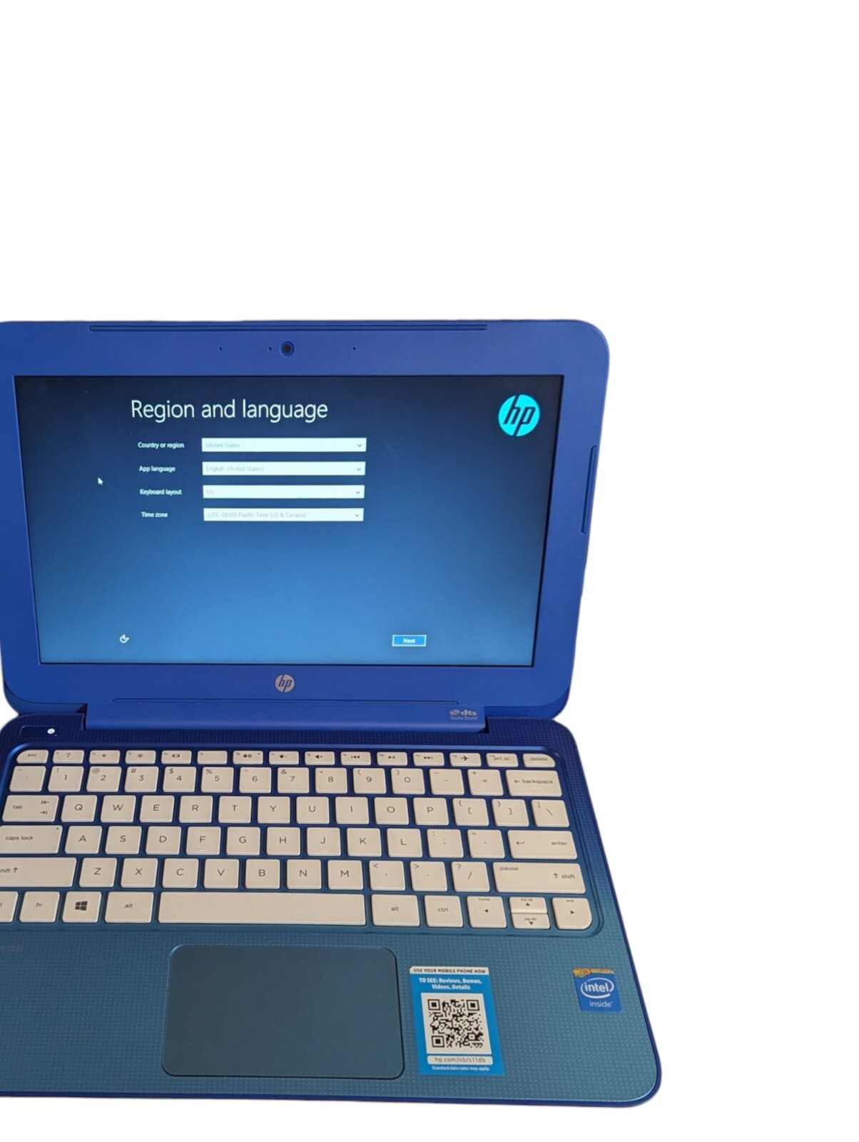 HP Stream Notebook 11-d010wm 11.6in. 32GB/ Celeron N/2.58GHz/2GB – Needs Battery