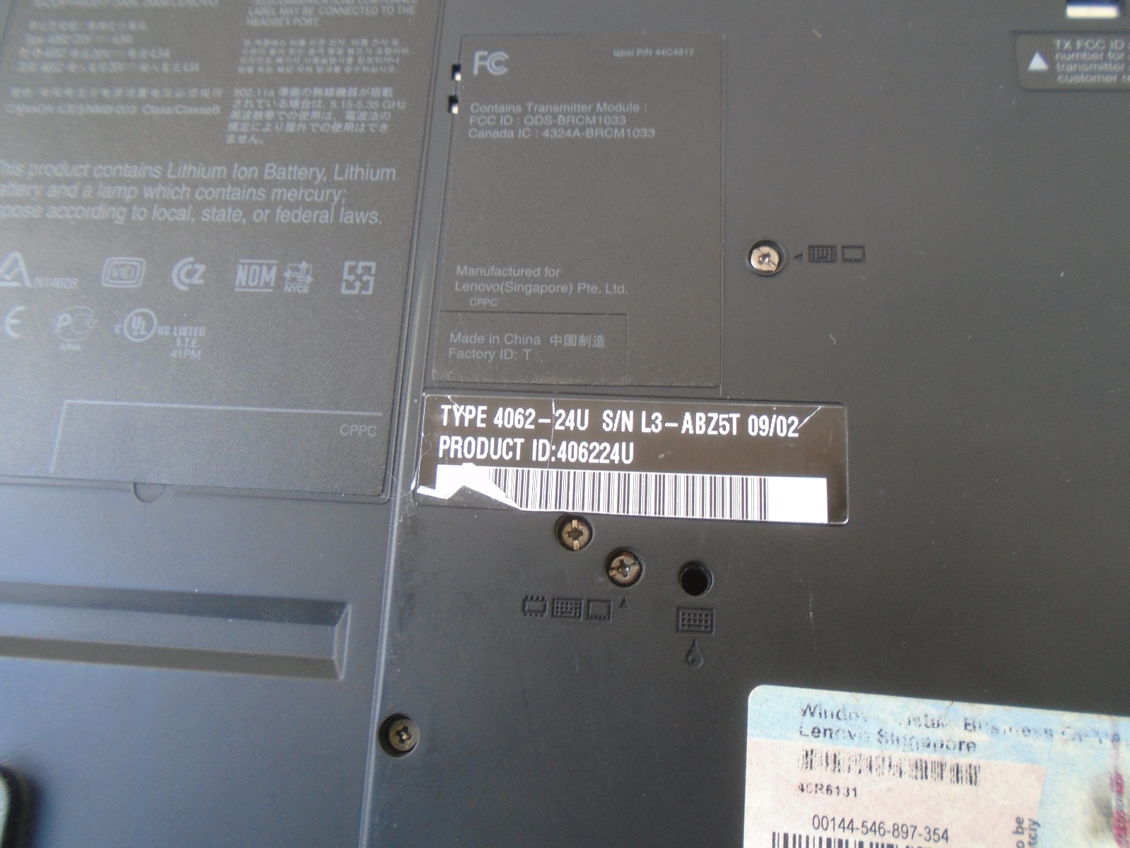 Lenovo Thinkpad W500 Laptop Intel Core 2 Duo T9600 120GB SSD ATI Win 10 Pro