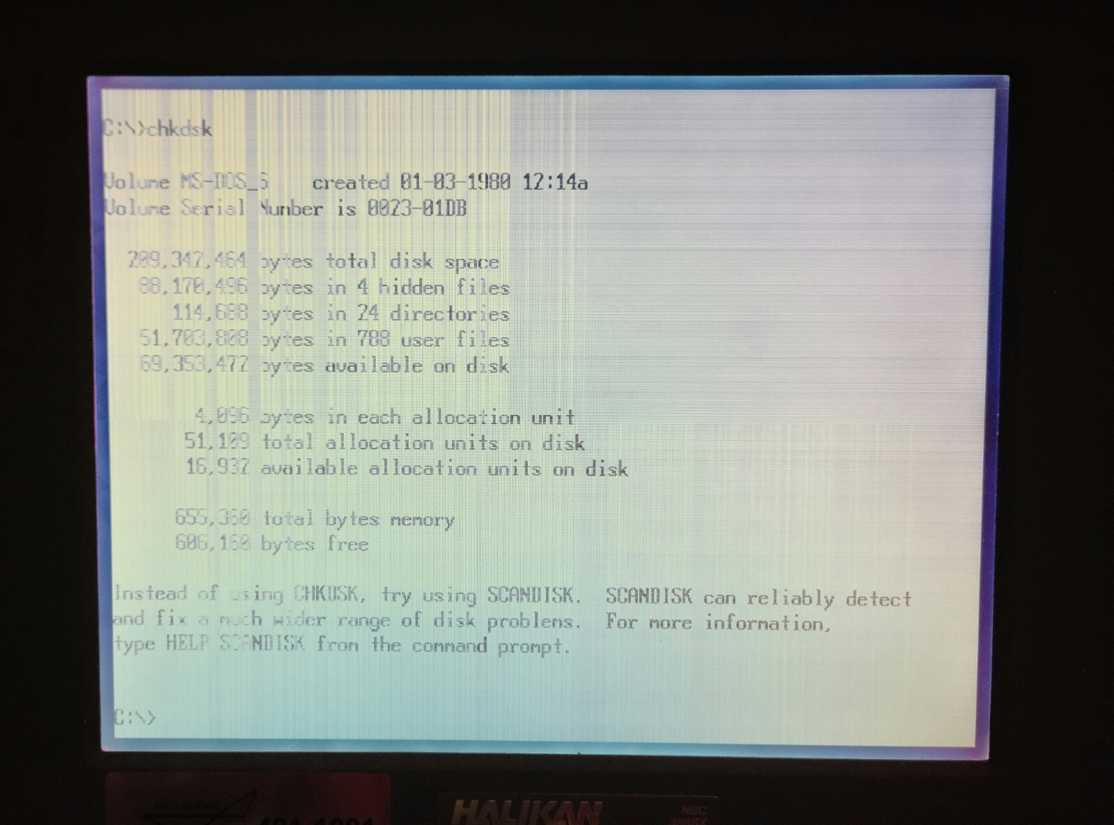Vintage Halikan Chaplet NBC386SX (Intel 386SX @ 25 MHz, 6 MB RAM, MS-DOS/Win3.1)