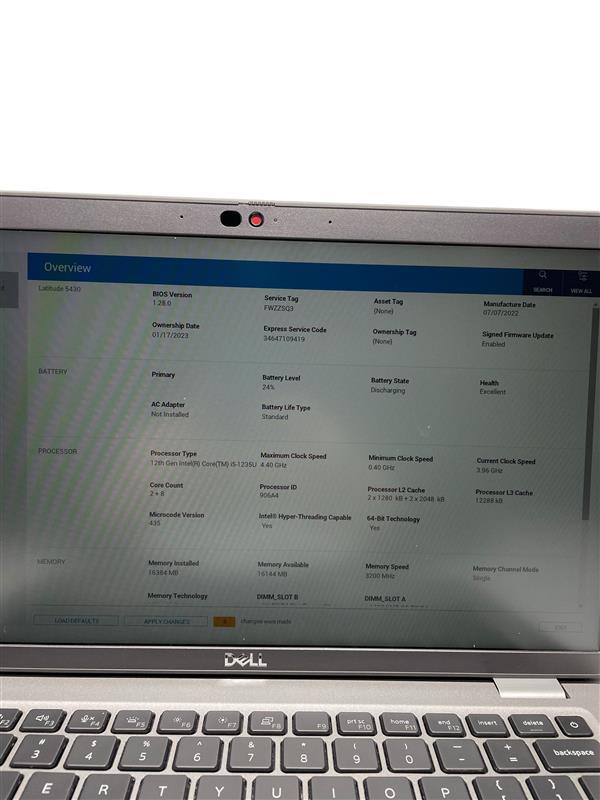 DELL LATITUDE 5430 14″ i5-1235u 16GB RAM 256GB SSD – Grade D