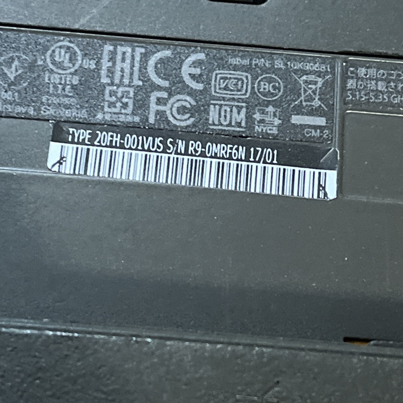LENOVO THINKPAD T560 INTEL CORE I5-6300U 2.40GHZ 4GB RAM NO HD