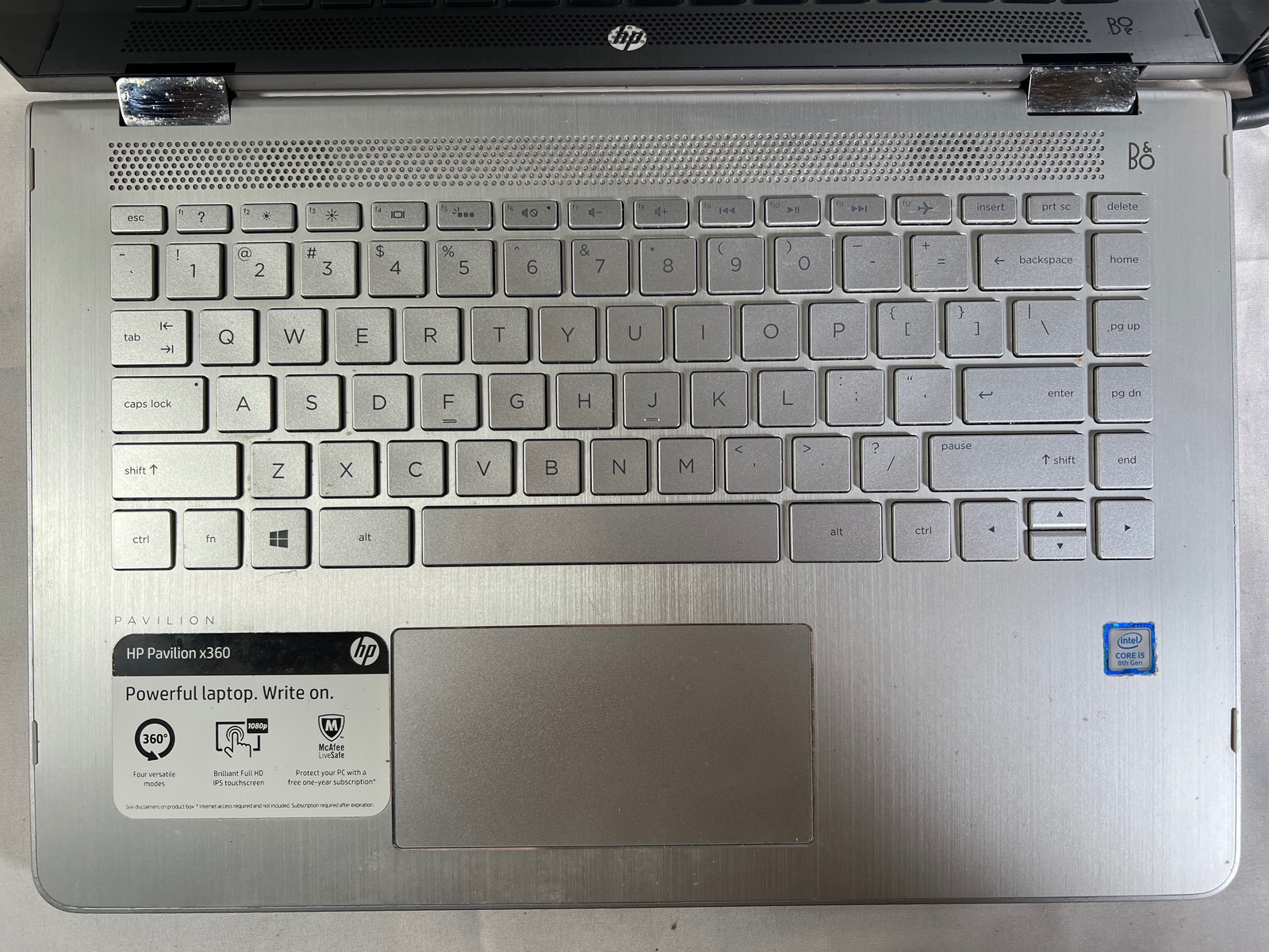 HP Pavilion x360 14 i5-8250U 8GB 240GB SSD No Battery 14″