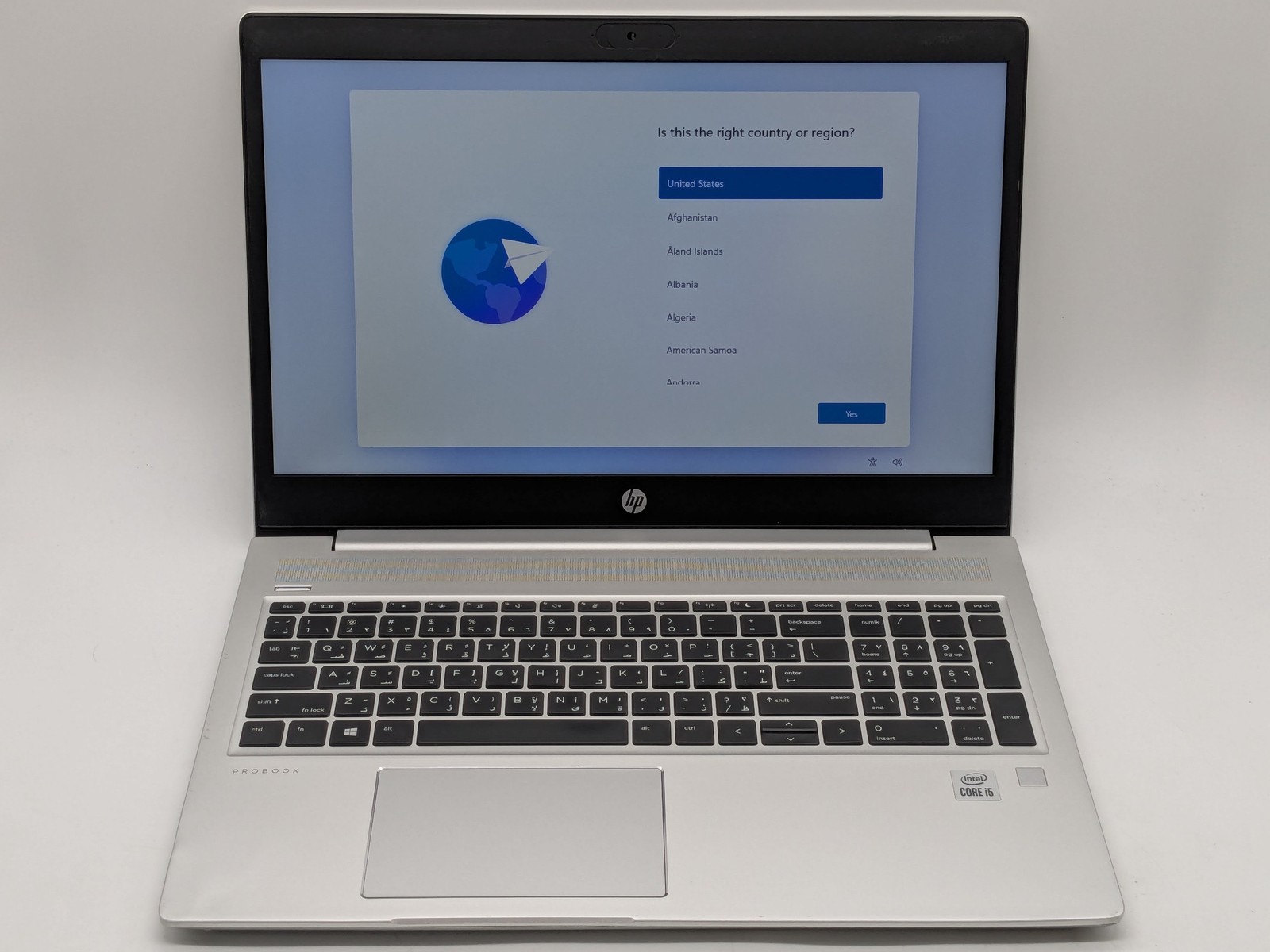 HP ProBook 450 G7 15″ HD I5-10210U 256GB SSD 16GB W11P Warranty Arabic KB