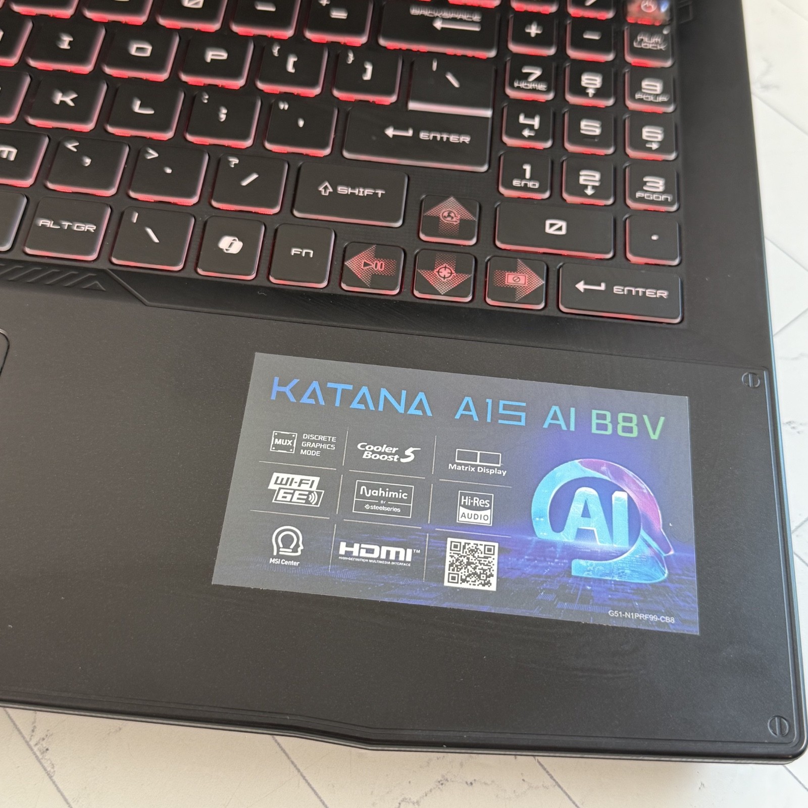 MSI Katana A15 AI Gaming Laptop AMD Ryzen 9 8945HS RTX 4070 16GB 1TB 15.6″ #H417