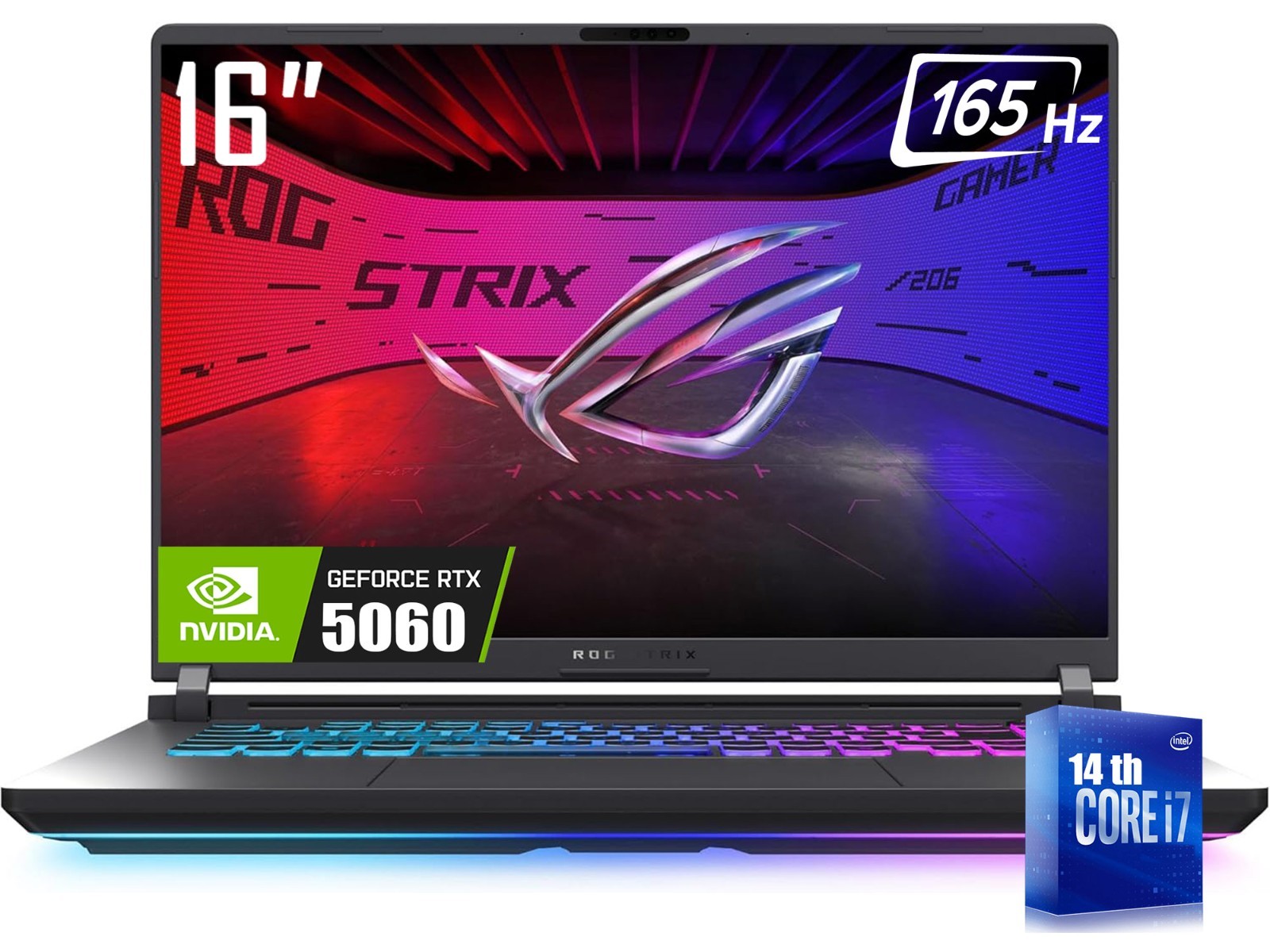 ASUS ROG Strix G16 16” WUXGA Gaming Laptop Core i7-14650HX RTX 5060 64GB 2TB SSD