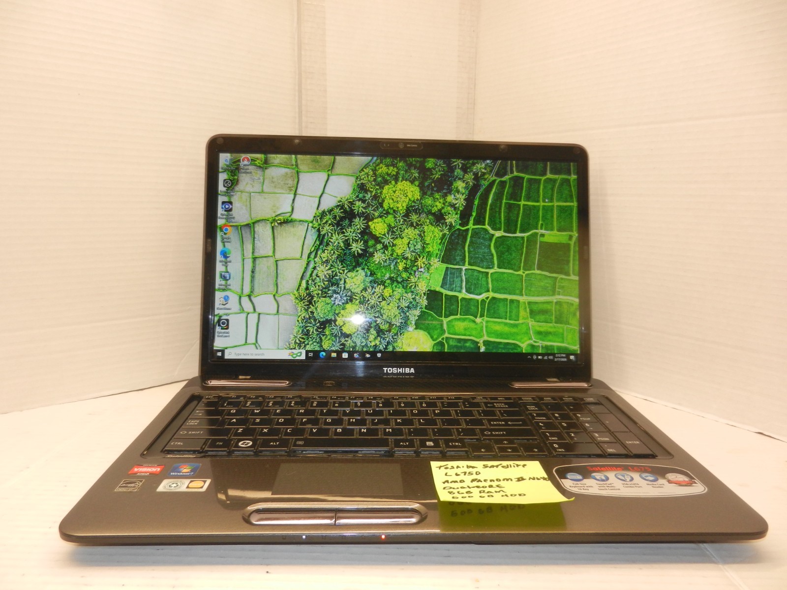 TOSHIBA SATELLITE L675D 17.5″ AMD PHEMOM II N640 D-C 8GB RAM 500GB HDD WINDOWS10