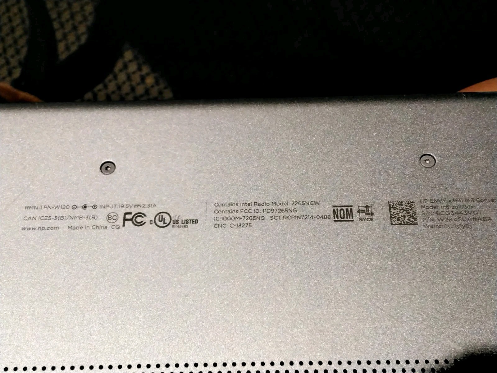 HP ENVY X360 TOUCHSCREEN i5-7200U 12 GB DDR4 128gb SSD 1TB