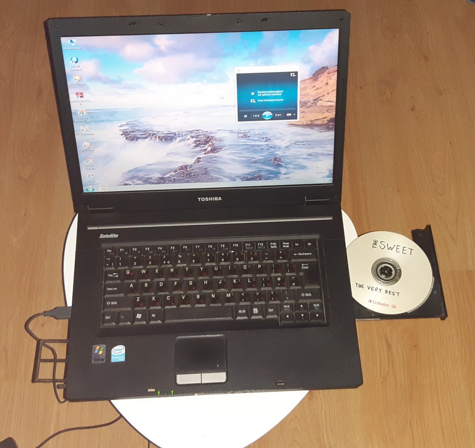 Toshiba Satellite l30-134 Celeron® M CPU 410 1.46 GHz 1.5GB RAM, 120 GB HDD Win7