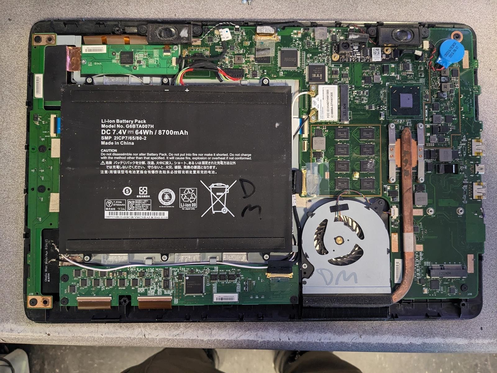 WACOM DTH-W1300 i7-3517U @ 1.9 GHz, 8GB RAM, NO HDD/OS – (FOR PARTS)