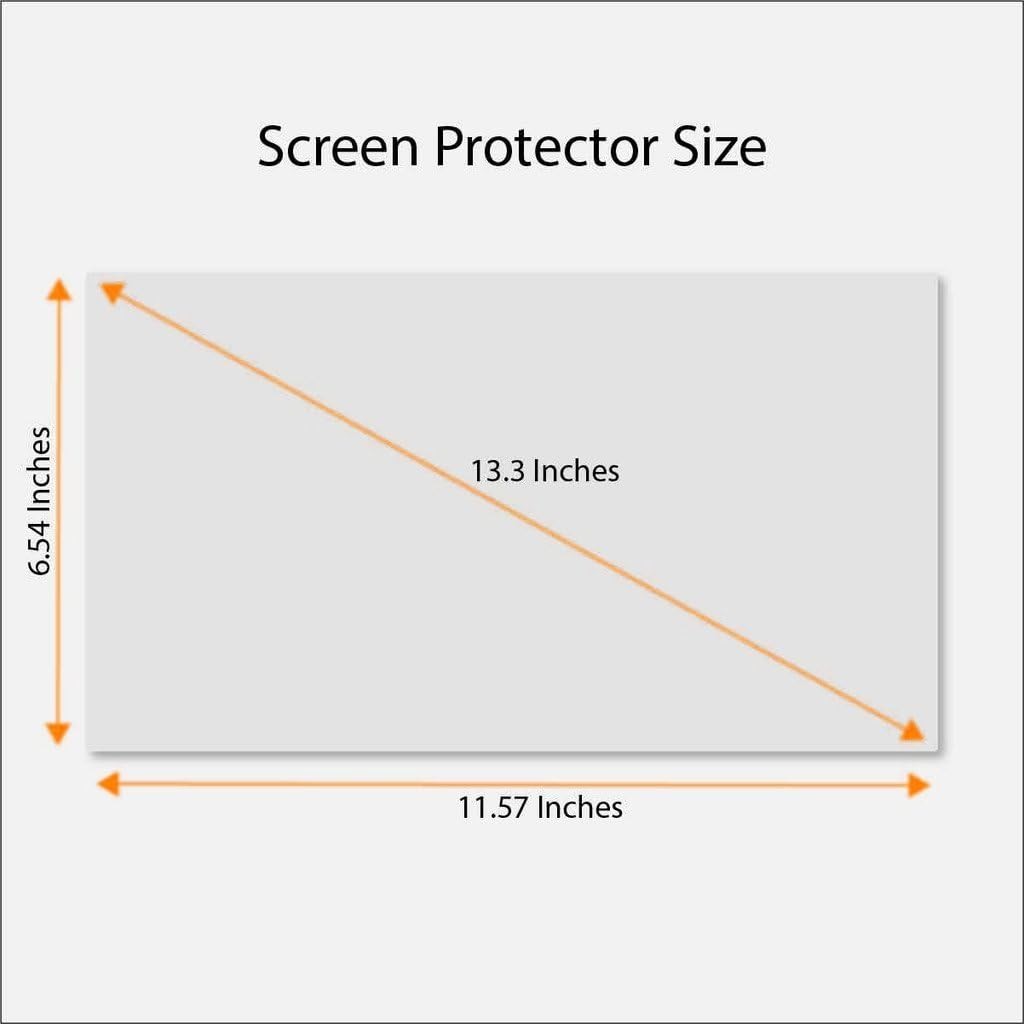 Tempered Glass Screen Protector for 13.3 Inches Laptop, 9H Hardness, Crystal Cle