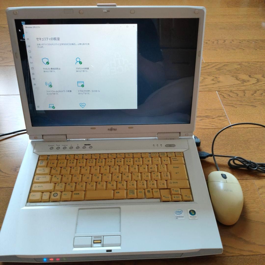 Fujitsu FMV-BIBLO NF70Y Laptop Windows 10 Pro 32-bit Japanese Keyboard w/ Mouse