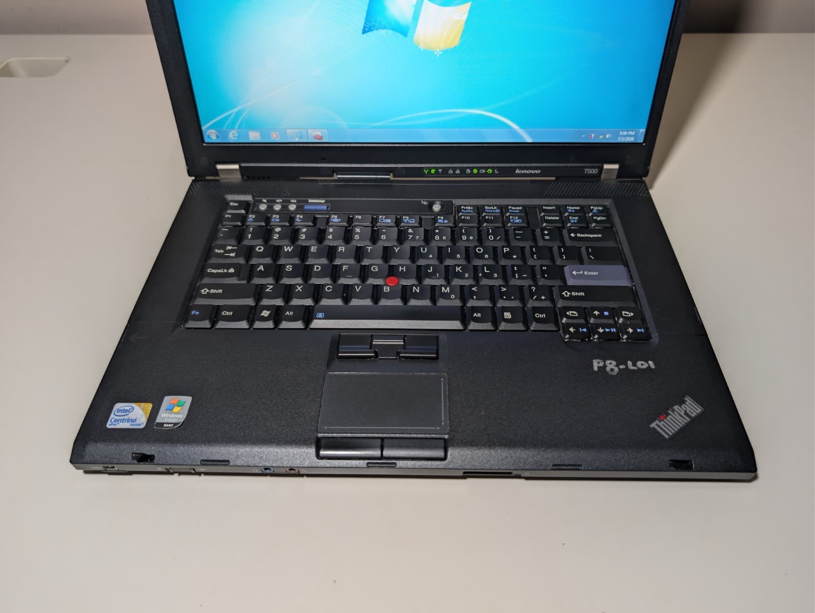 Lenovo ThinkPad T500 | C2D P8400 3GB RAM 320GB HDD | DVD AMD Win 7 Pro 32-Bit