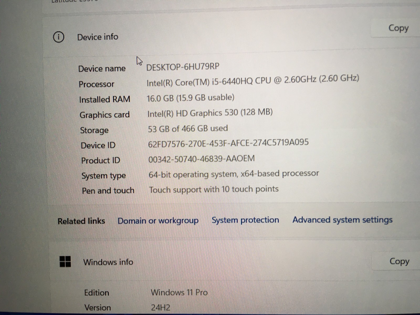 Lot of 3 Dell Latitude E5570 Core i5-6440HQ 16GB RAM 500GB SSD Touchscreen