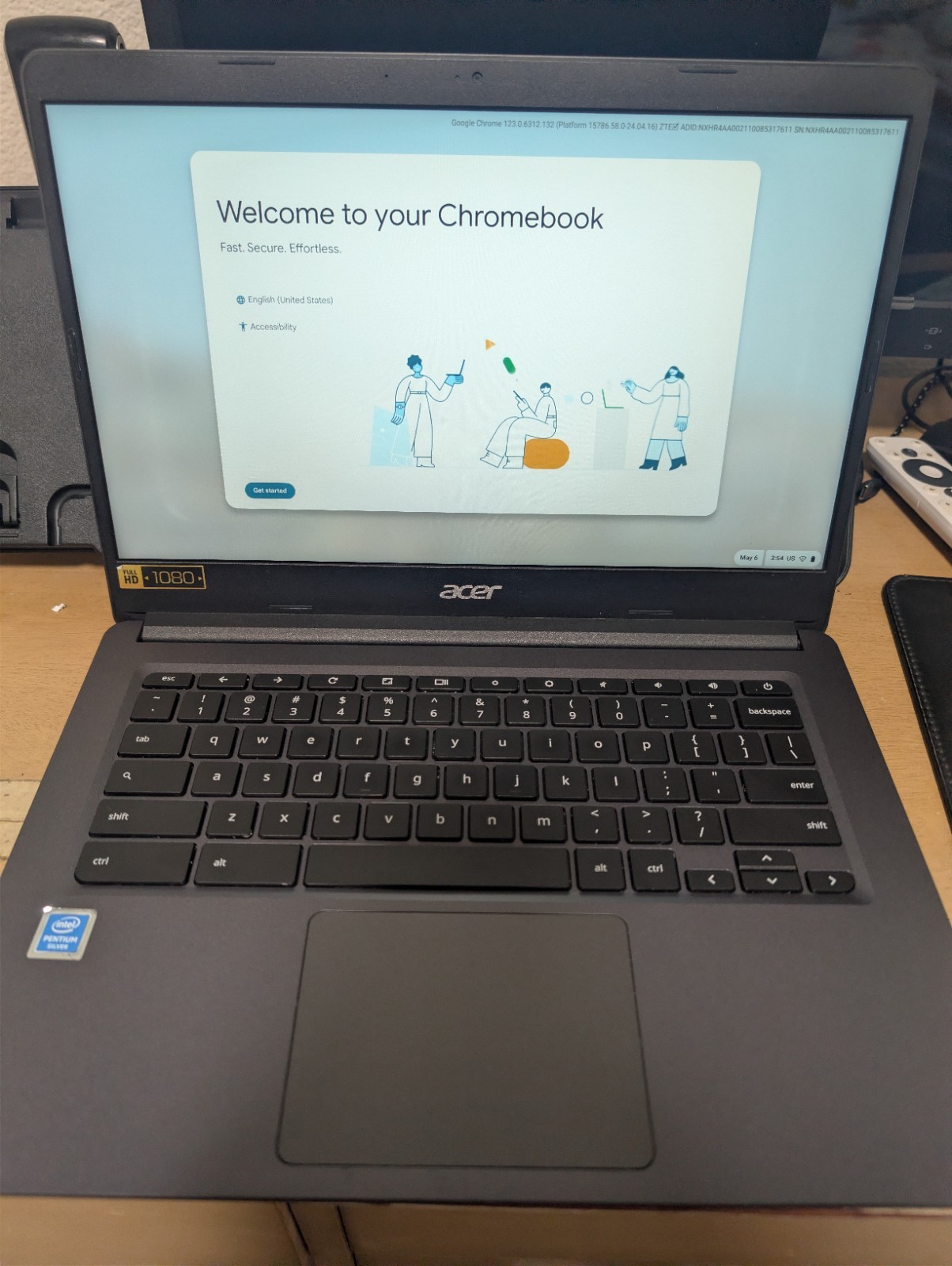 Acer Chromebook C933 N19Q2 Touch Quad Core Pentium N5030 8GB 64GB 14 inch laptop