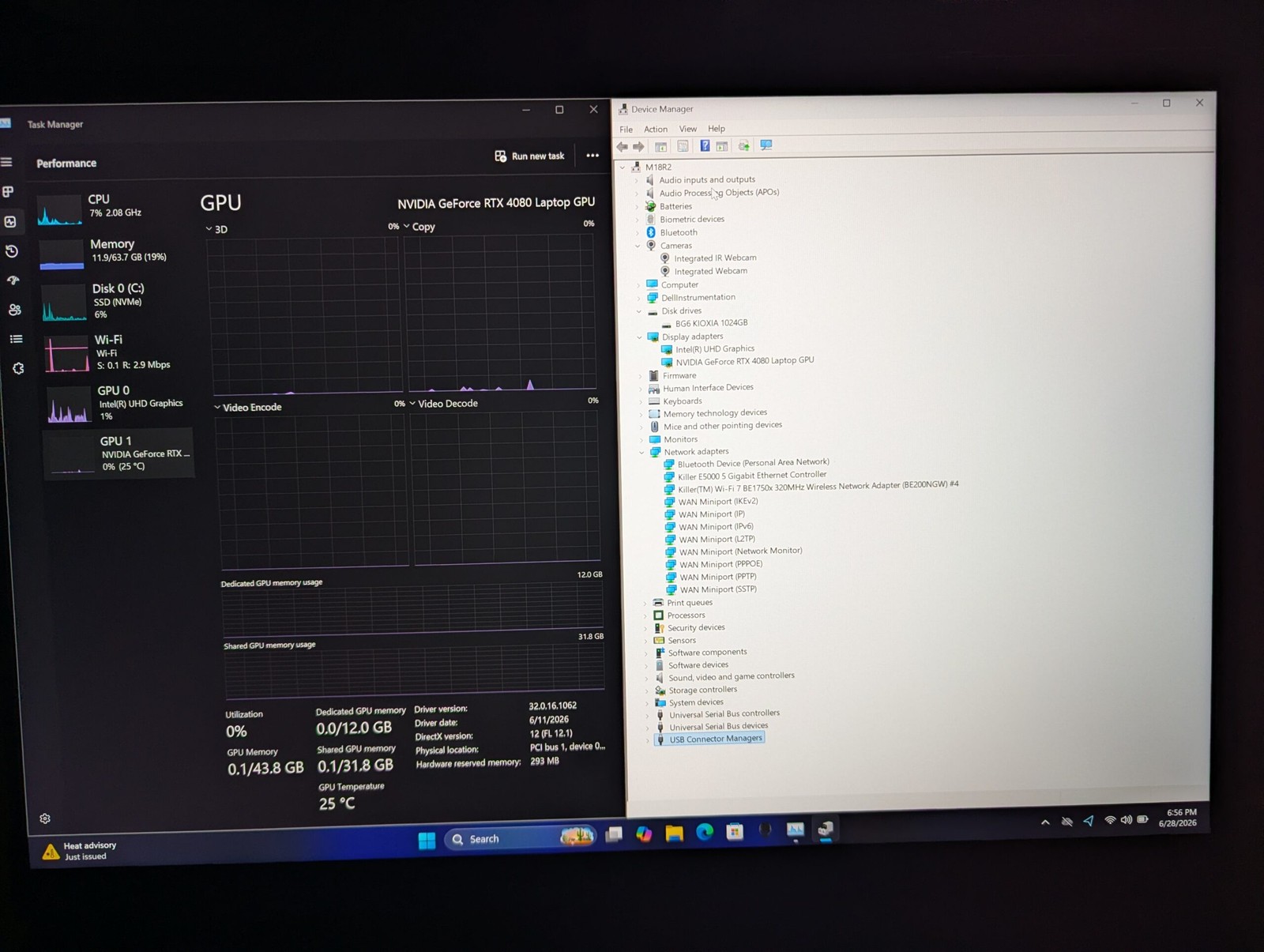 ALIENWARE M18 R2 i9-14900HX 64GB 1TB SSD RTX 4080 18″ QHD+ 165Hz WARRANTY 2027