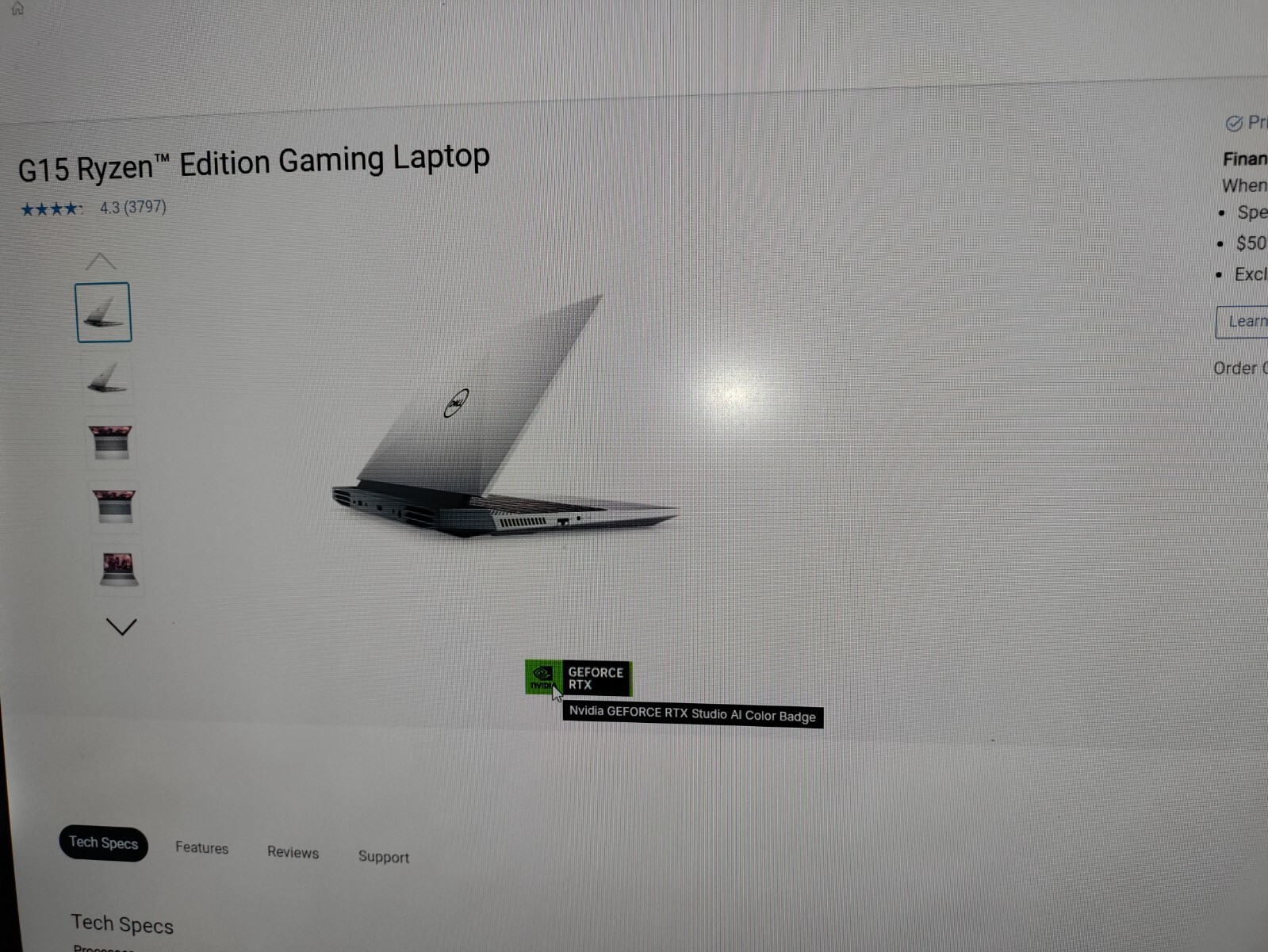 Dell G15 5515 Laptop | 15.6” 1920×1080|FHD|Ryzen|7-5800H Flawless Condition