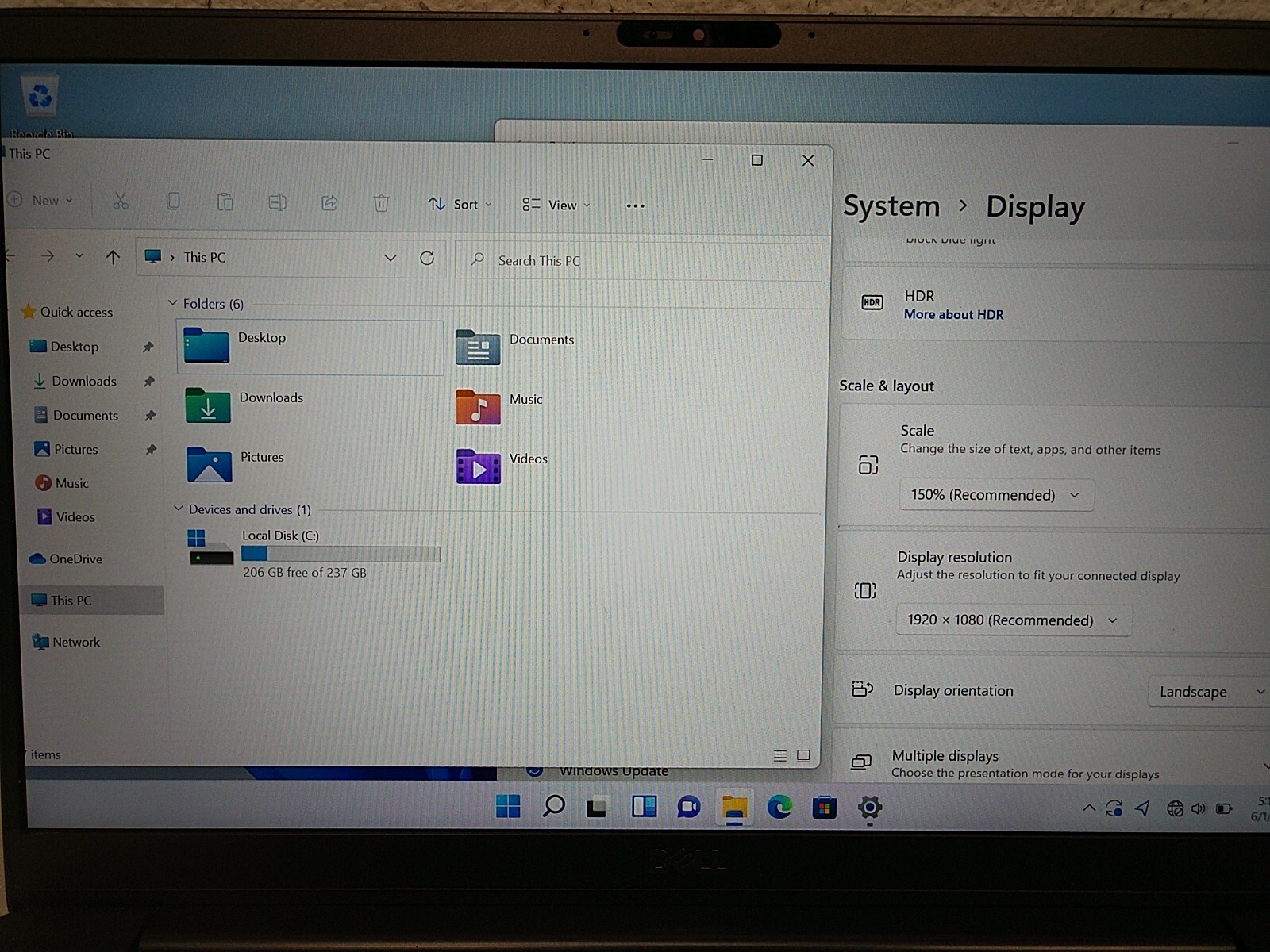 Dell Latitude 7400 14″ intel Core i5-8365U 1.60GHz 16GB RAM 256GB SSD BT Win 11