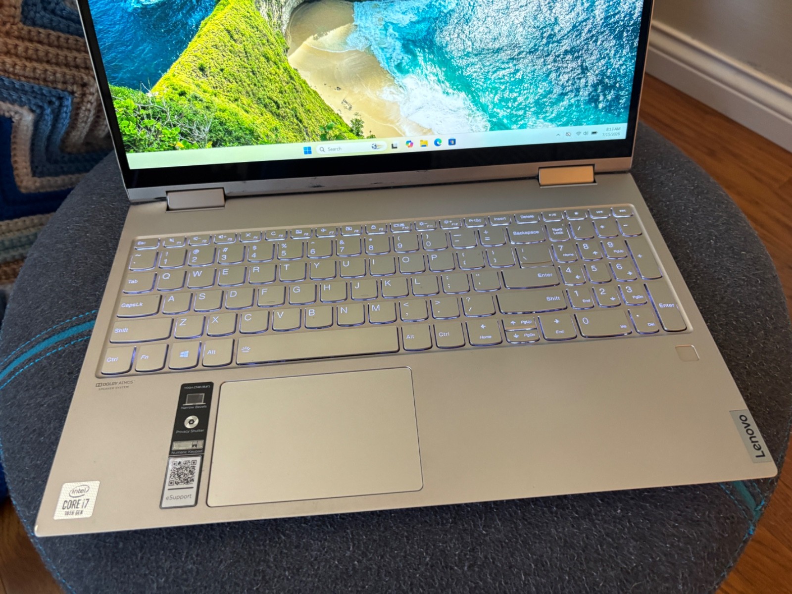 Lenovo Yoga C740 2-1 Touchscreen i7 10th Gen/12gigs/ 512SSD—–cosmetic