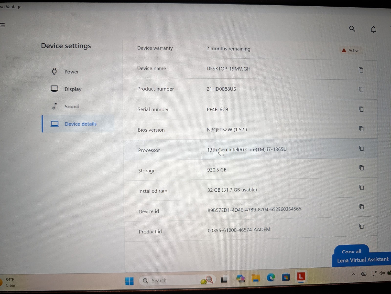 Lenovo ThinkPad T14 Gen 4 14″ (1TB SSD, Intel Core i7-1365U, 32GB RAM) Warranty