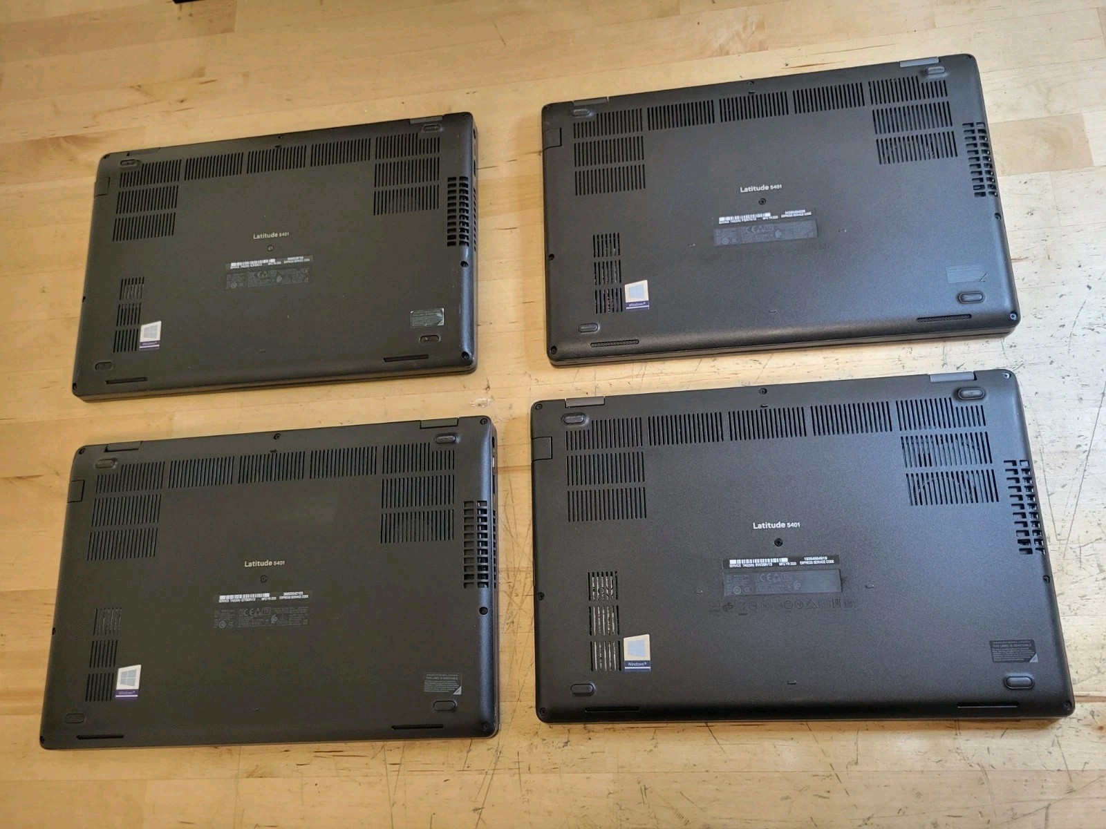 Lot of 4 Dell Latitude 5401 i7-9850H 8gb RAM 256gb SSD Laptop Lot Working READ