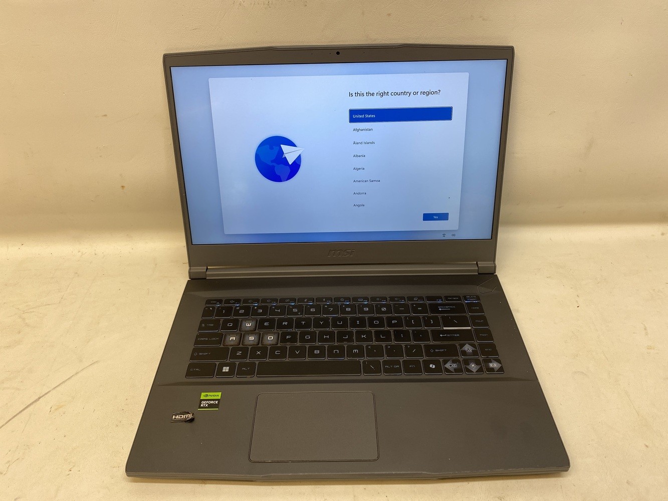 MSI THIN B13VF Gaming Laptop