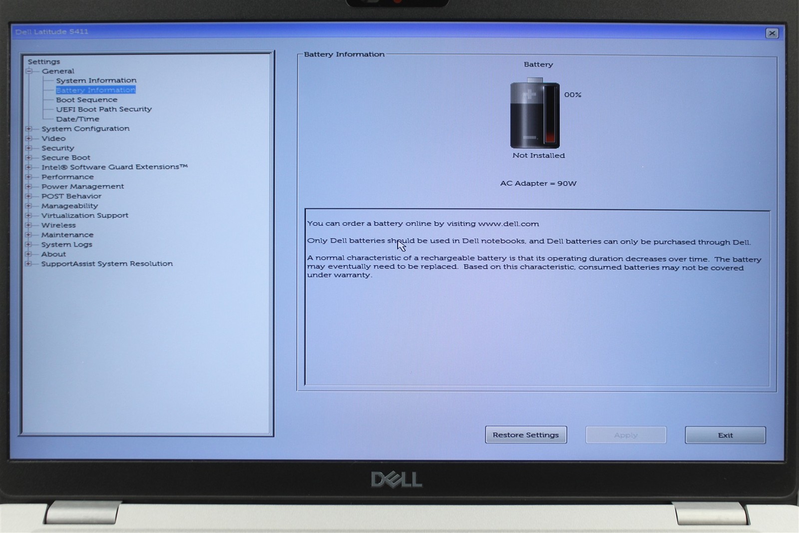 Dell Latitude 5411 14″ FHD i5-10400H 2.6GHz 256GB SSD 16GB RAM W11H