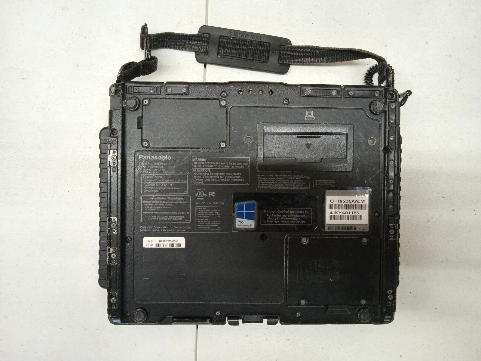 Panasonic Toughbook RUGGED CF-19 i5-2.70GHz 128 SSD/4GB RAM WIFI BLUE 4G & GPS