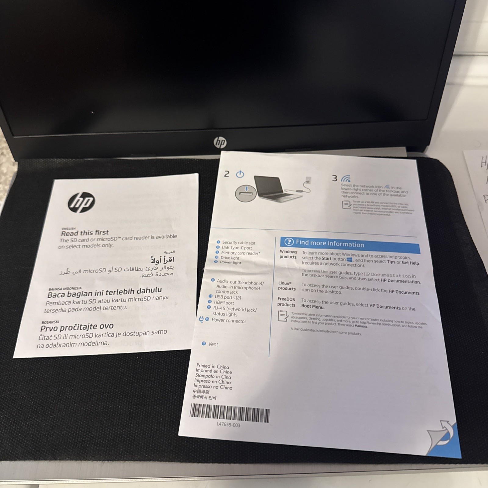 HP 14″ Laptop Intel Celeron Silver Windows 11 USB HDMI Webcam Wi-Fi