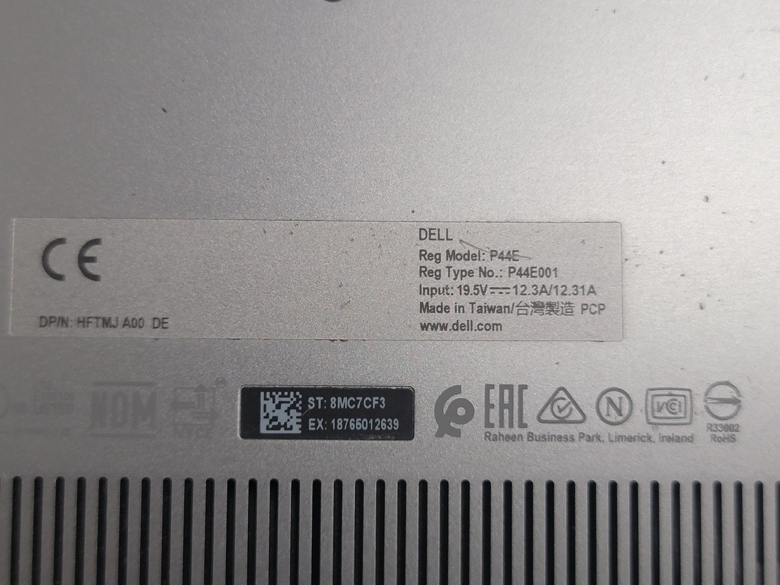 Dell Precision 7750 17.3″ i7-10850H 2.70 GHz 32 GB 1TB RAM RTX3000 WIN 11PRO