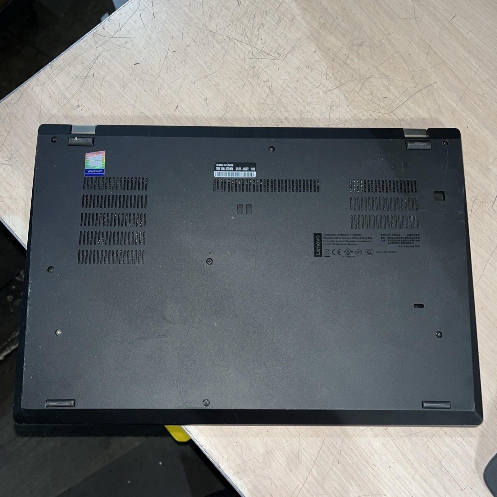 LENOVO THINKPAD T590 INTEL CORE I5 8TH GEN 8GB RAM NO HD