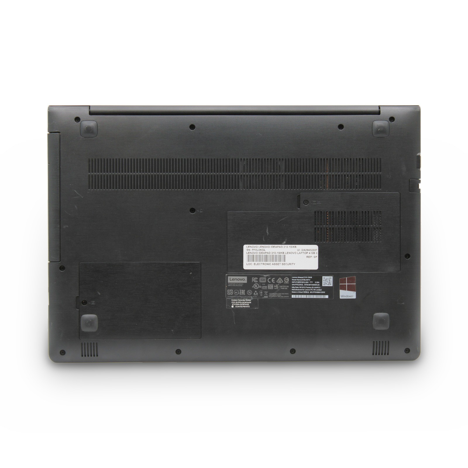 Lenovo IdeaPad 310-15IKB 15.6in i5-7200U 8GB Grade A No OS, Drive, Power Cord