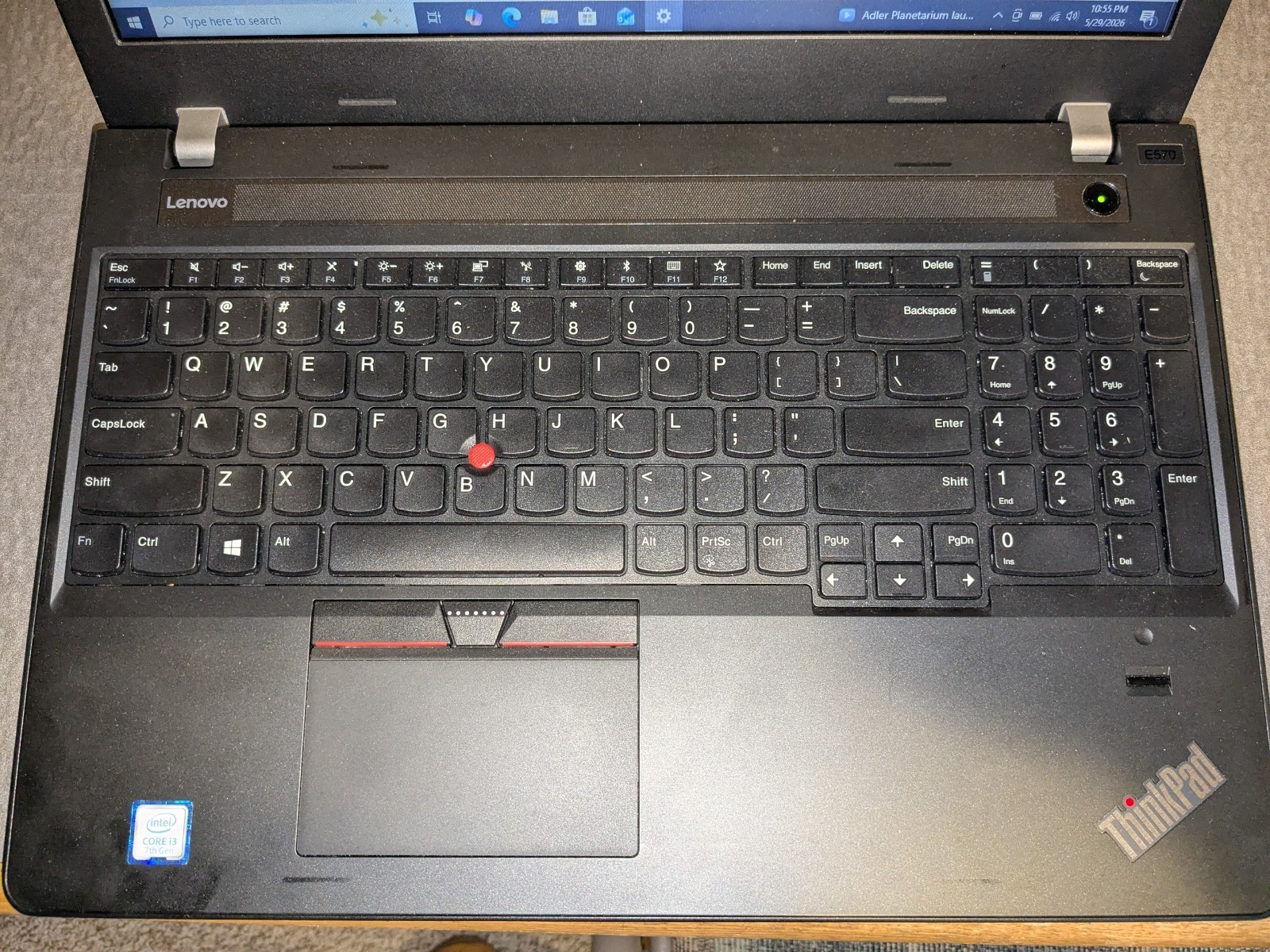 Lenovo Thinkpad E570 i3-7100U 16GB RAM 240GB SSD Win10 Pro