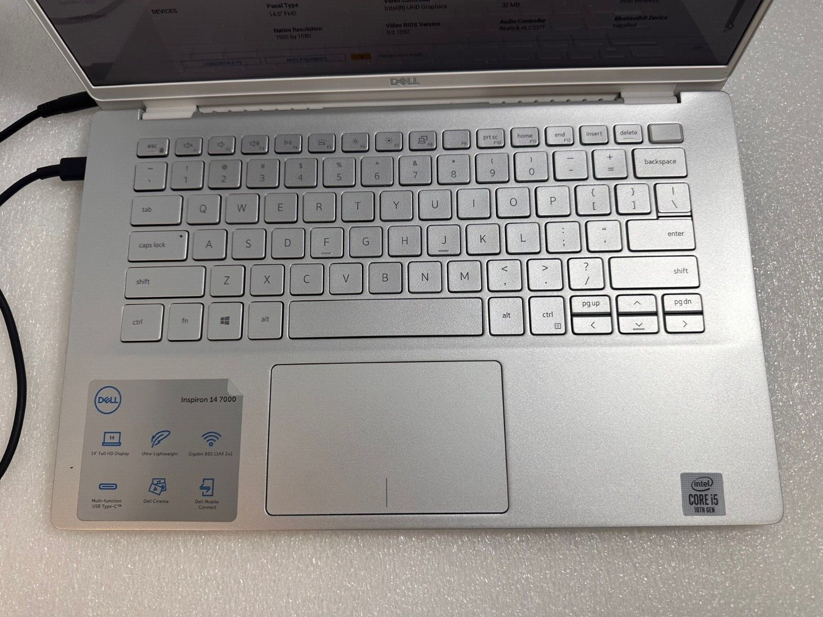 Dell Inspiron 7490 14″ FHD Intel Corei5-10210U 8GB RAM256gb PCIe Windows 11