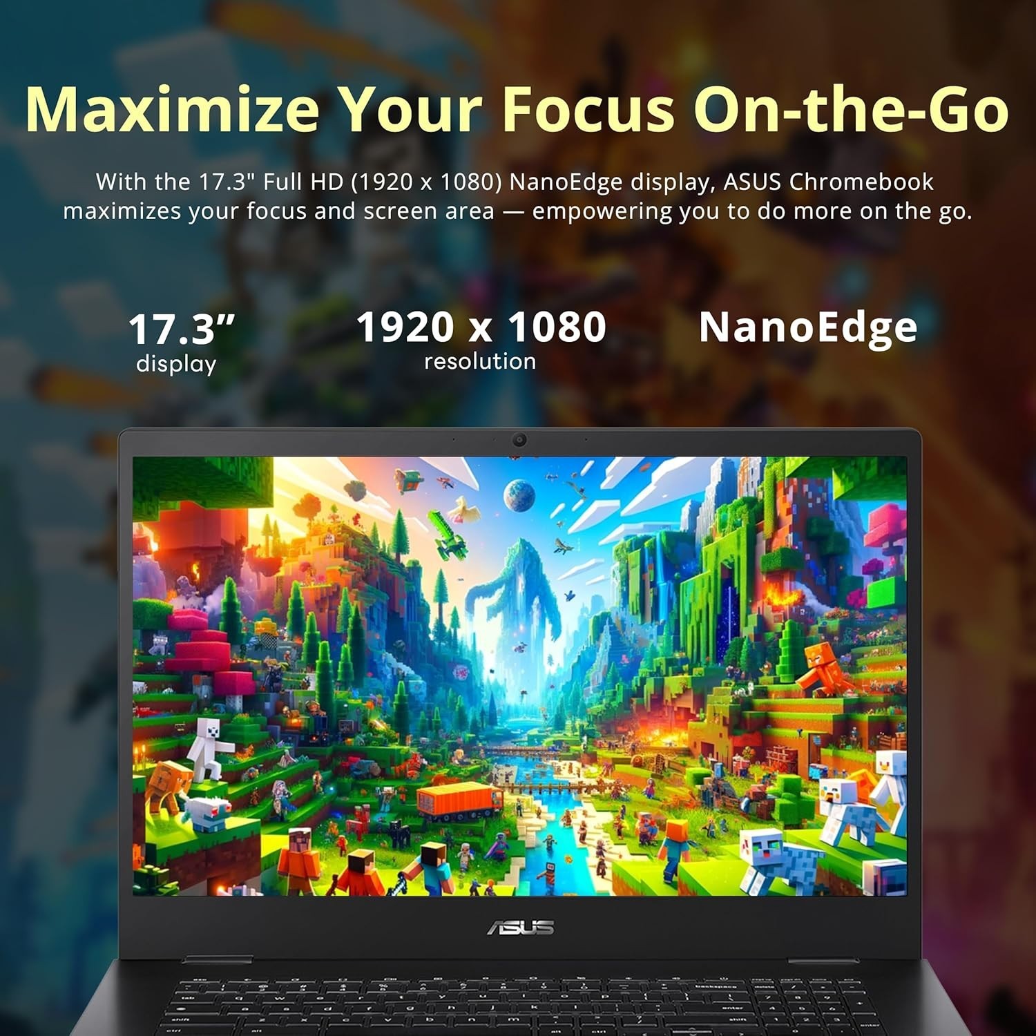 Chromebook CX1700 17.3″ FHD Laptop, Intel Celeron