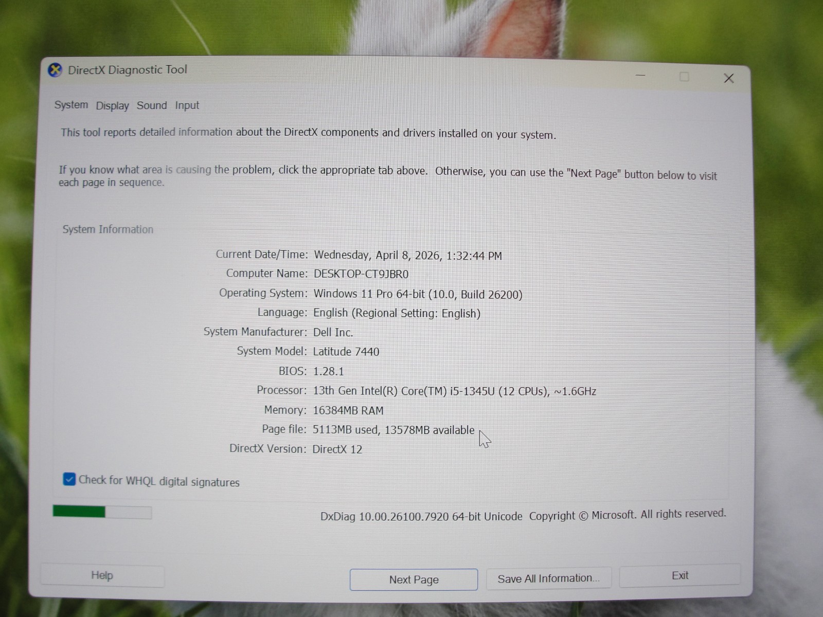 Dell Latitude 7440 14″WUXGA i5-1345U 1.6GHz 16GB RAM 512GB SSD +P/A Warranty