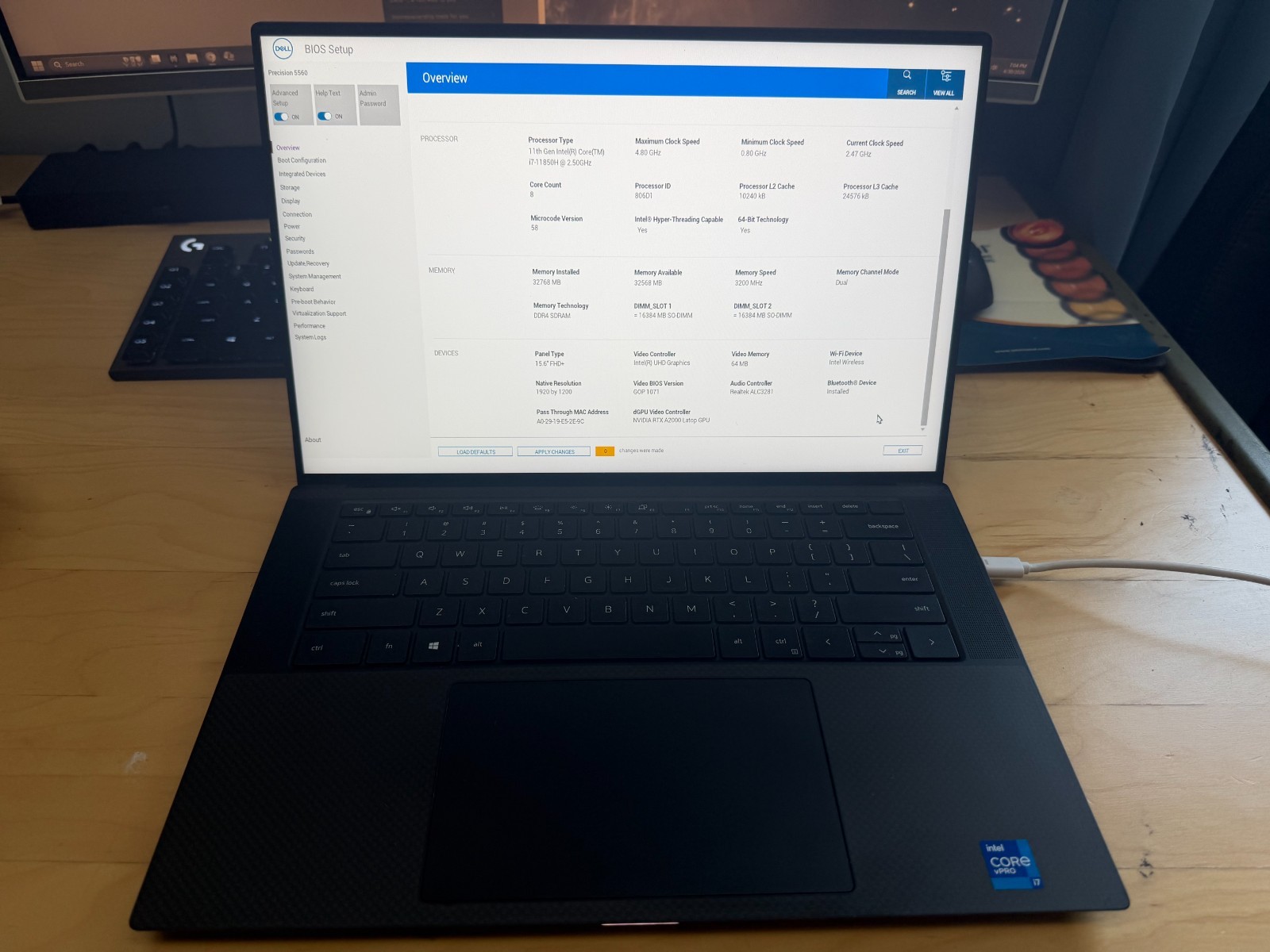 Dell Precision 5560 Bundle – 15″ FHD I7-11850H 2.50GHz 32GB 1 TB A2000
