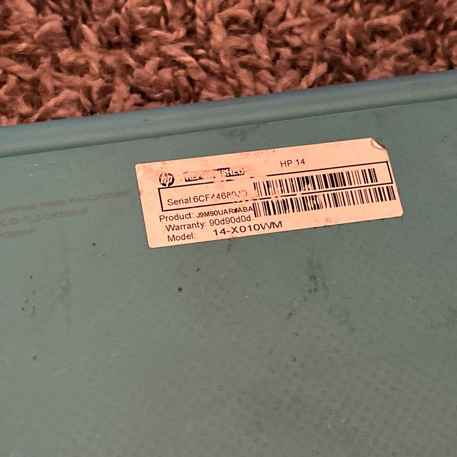 HP Chromebook 14-x010wm 14in. 16GB Notebook Laptop Untested