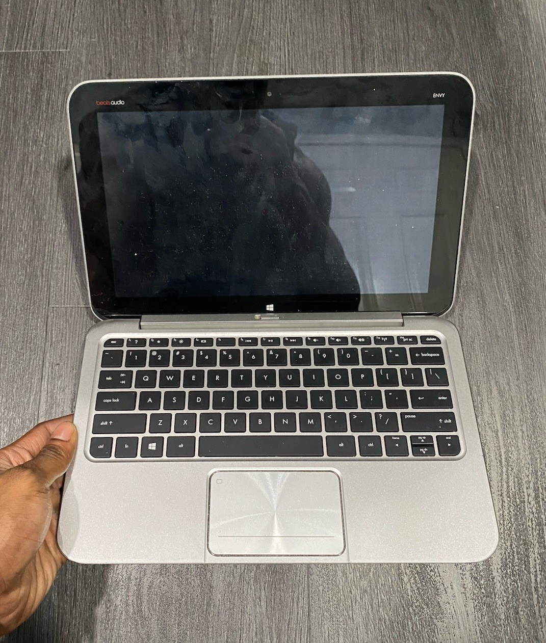 HP Envy Beats Audio Silver Laptop W/ Built Webcam Storage Unit Clean out