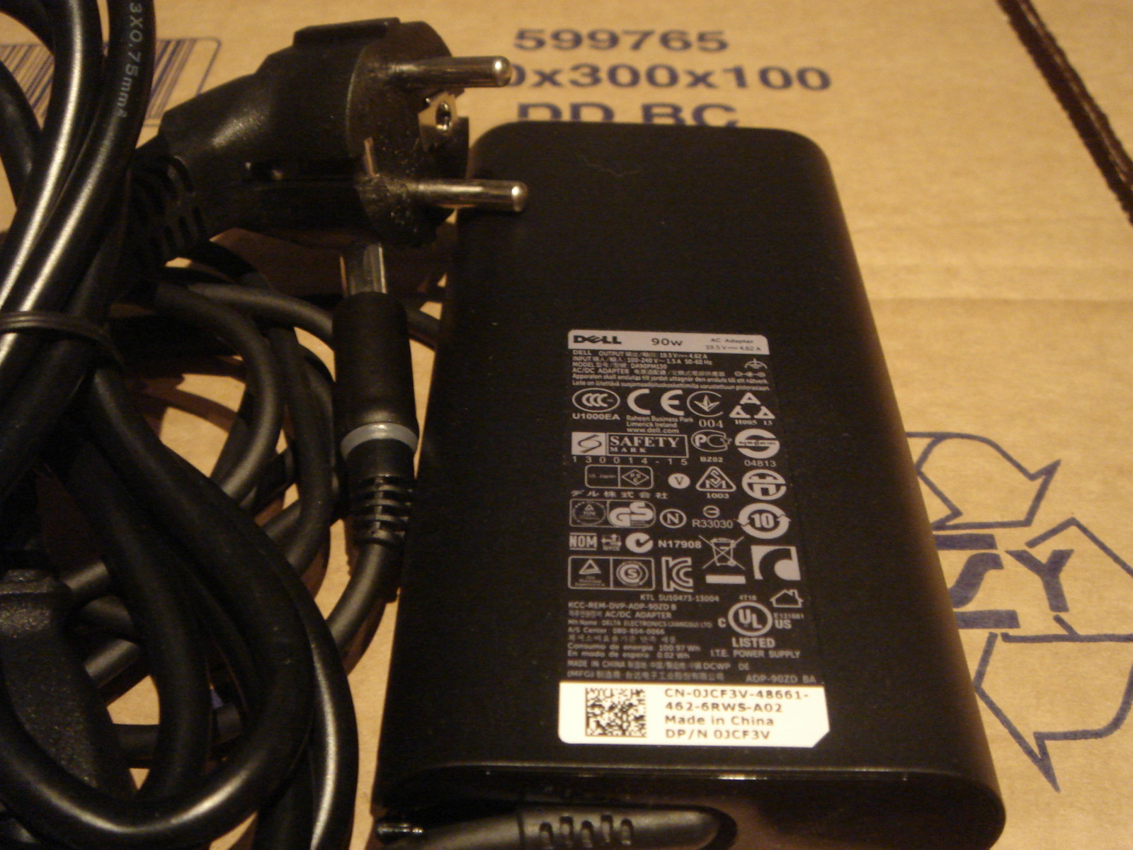 Origin Dell 90W 19.5V 4.62A Slim New Design Authentic New